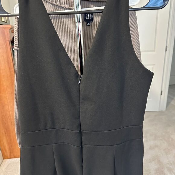 Classy Dressy Black Jumpsuit by Outrageous Fortune. Like New. Wrap Front, Tie - Picture 5 of 8